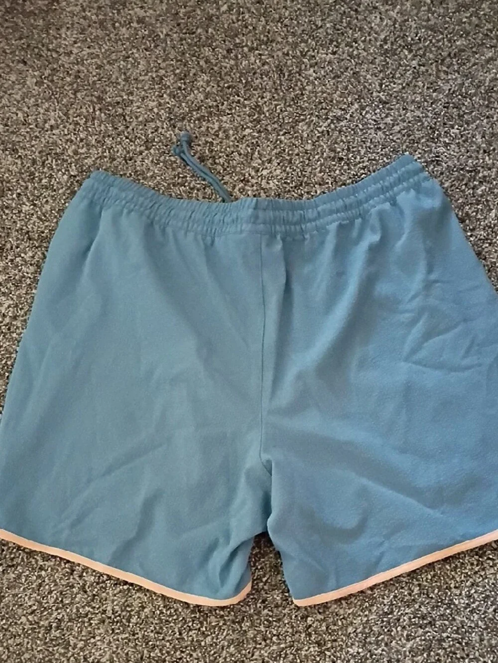 Puma Light Blue Athletic Shorts with Grey Waistband